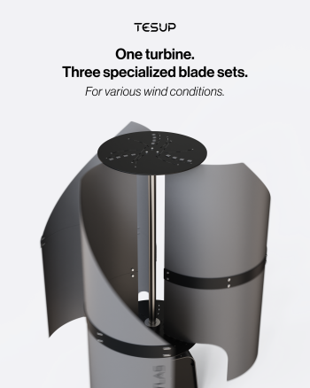 Die Vielseitigkeit der TESUP Atlas Windturbine: Ein System für mehrere Windbedingungen