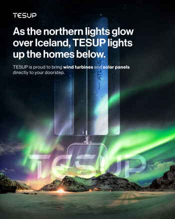 As the Northern Lights Glow Over Iceland, TESUP Lights Up the Homes Below