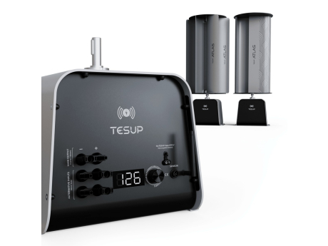 TESUP Atlas vertical wind turbine generating at 2-3 m/s