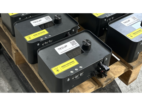 Ten charge controllers on a pallet, explained