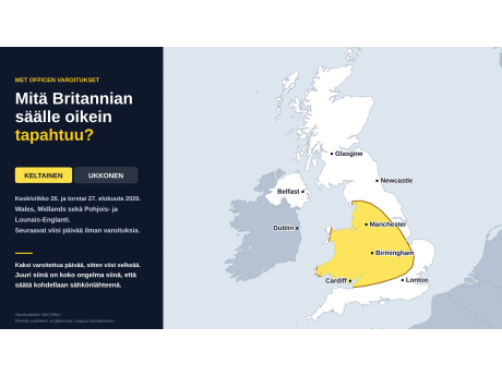Mitä Britannian säälle oikein tapahtuu?