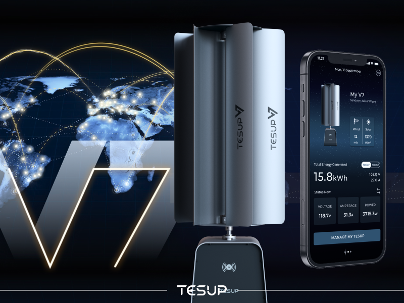Hundreds of TESUP's Cutting-Edge V7 Wind Turbines Shipped Worldwide Every Day