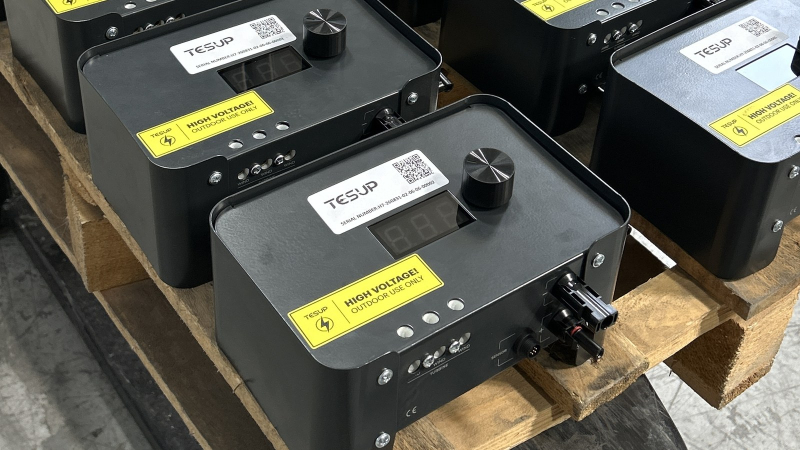 Ten charge controllers on a pallet, explained