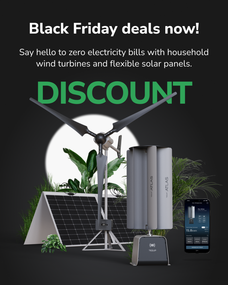 TESUP’s Black Friday Sale is Here! Unbeatable Discounts on Clean Energy Solutions