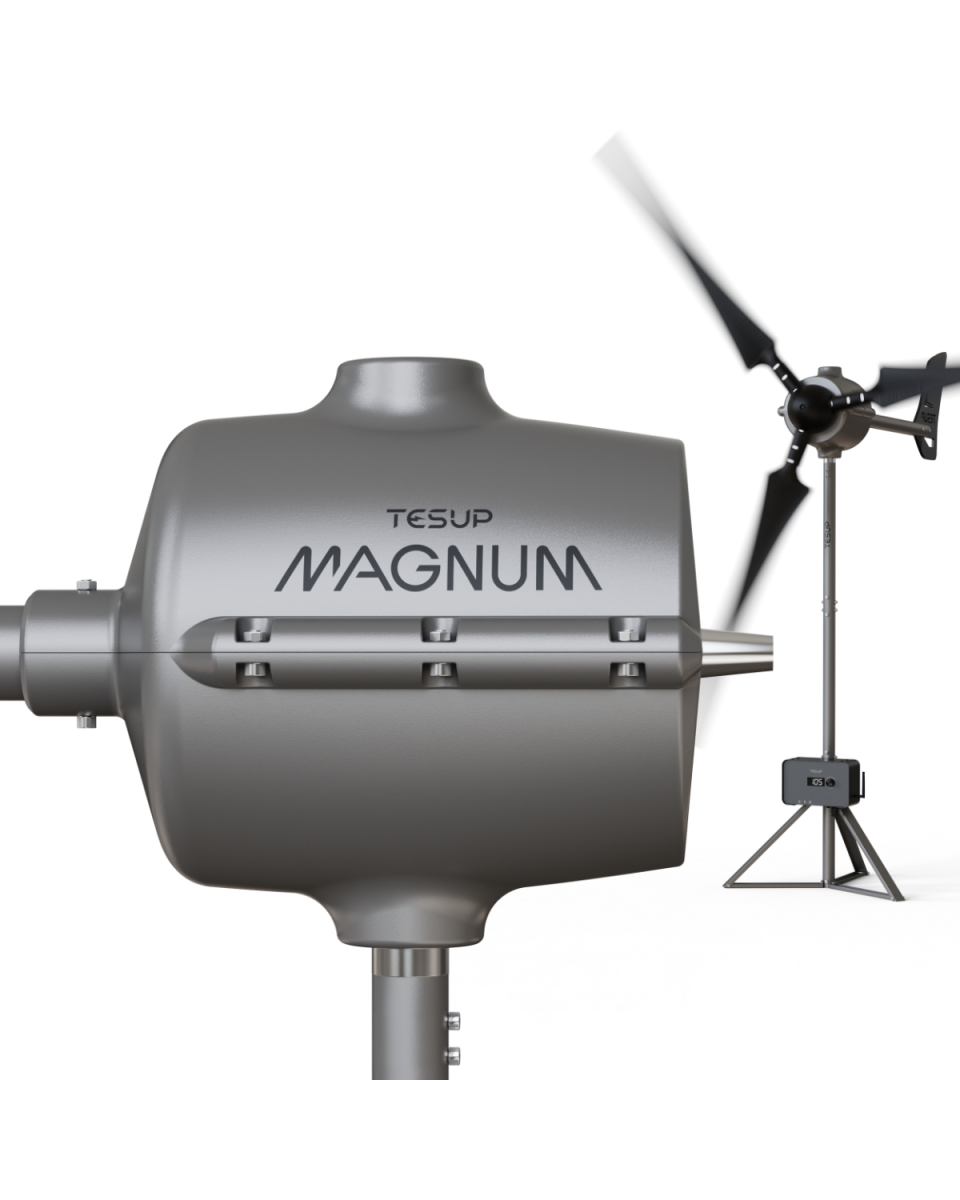 Turbina Eólica Horizontal Magnum (motor 15 kW, pico 12 kW)
