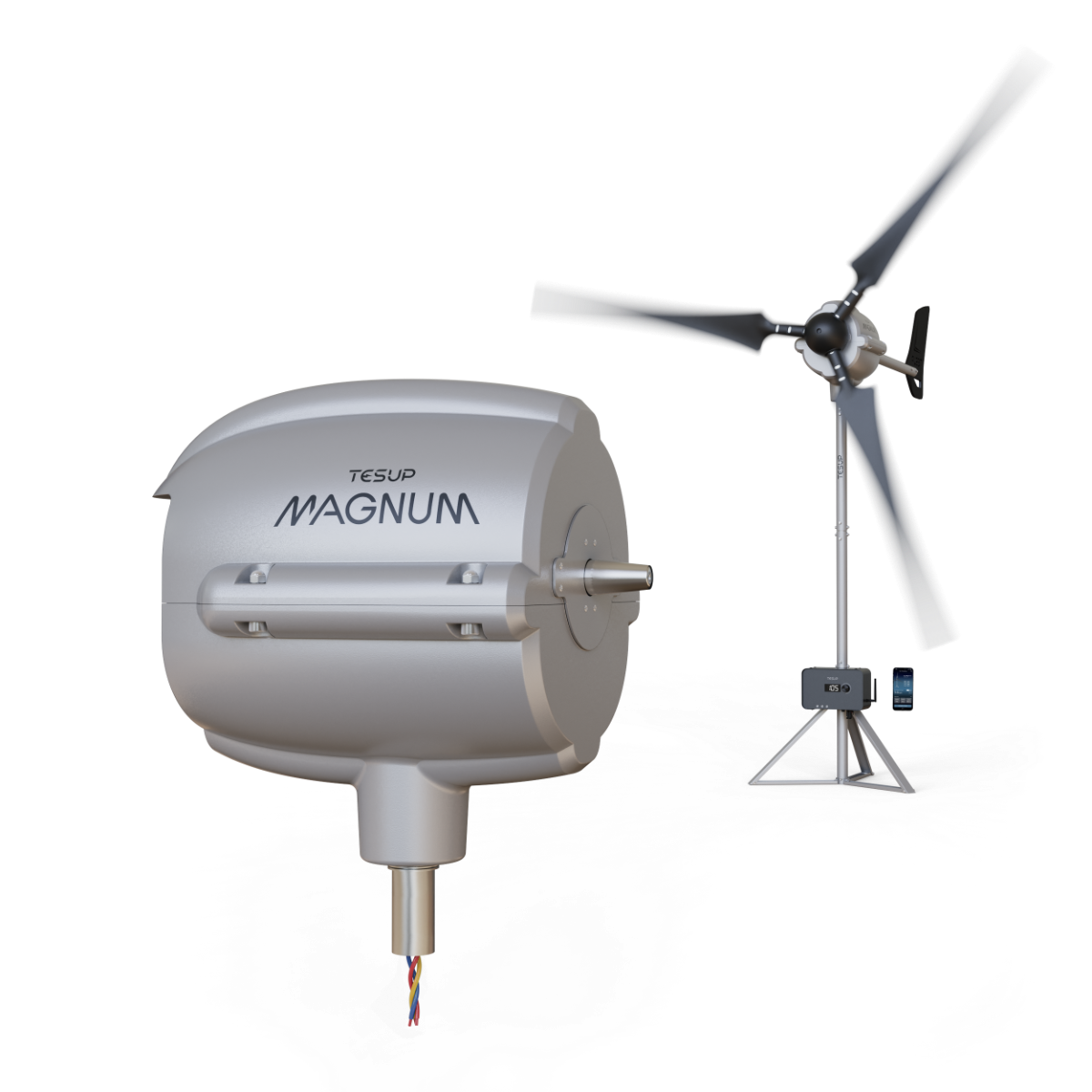 Magnum Horizontaler Windturbinen-Generator (15 kW Motor, 12 kW Spitze)