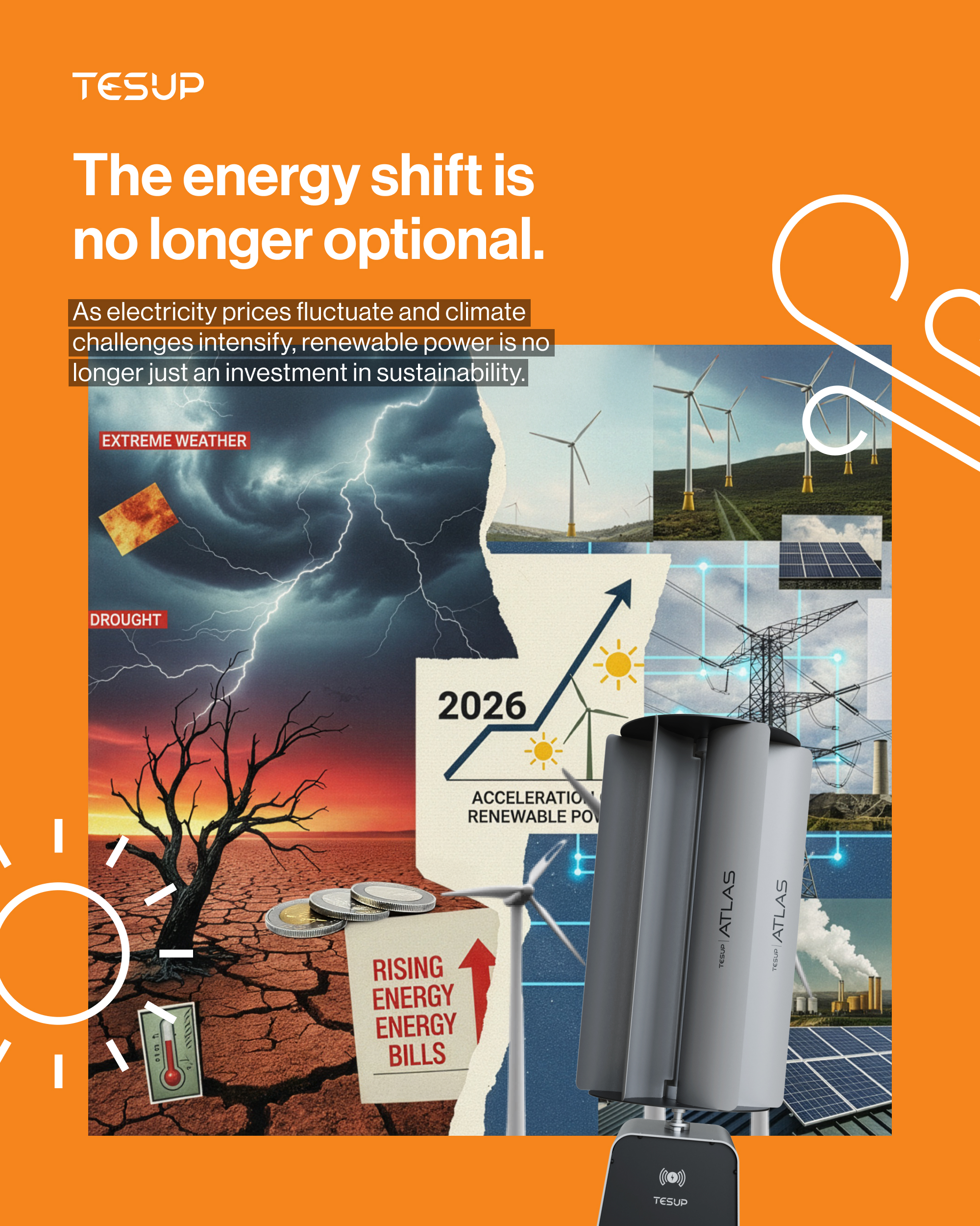 Rostoucí účty za energii, extrémní počasí a zrychlení obnovitelných zdrojů energie v roce 2026