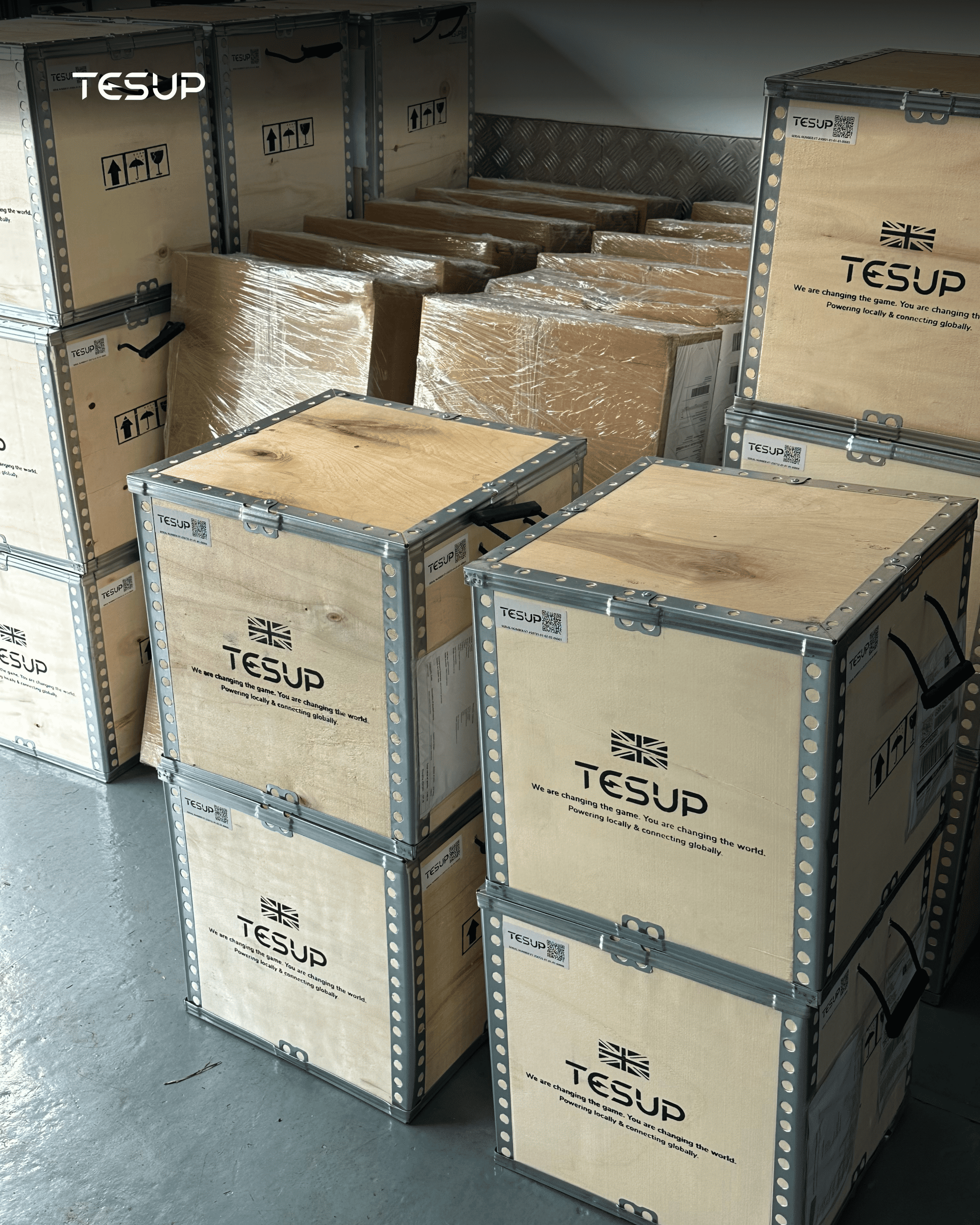 Carga de turbinas eólicas y paneles solares TESUP