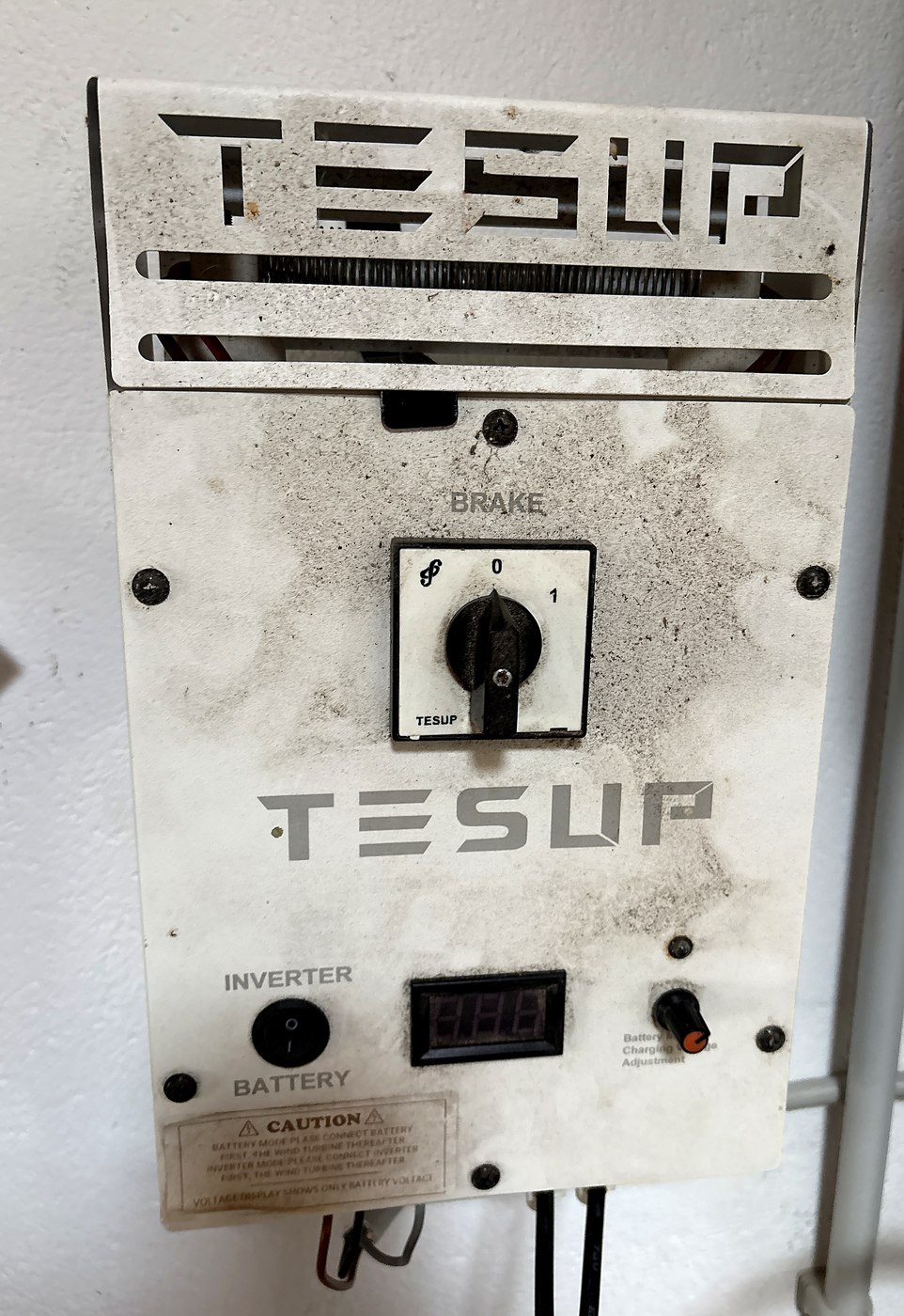 The customer's TESUP charge controller after six years of service