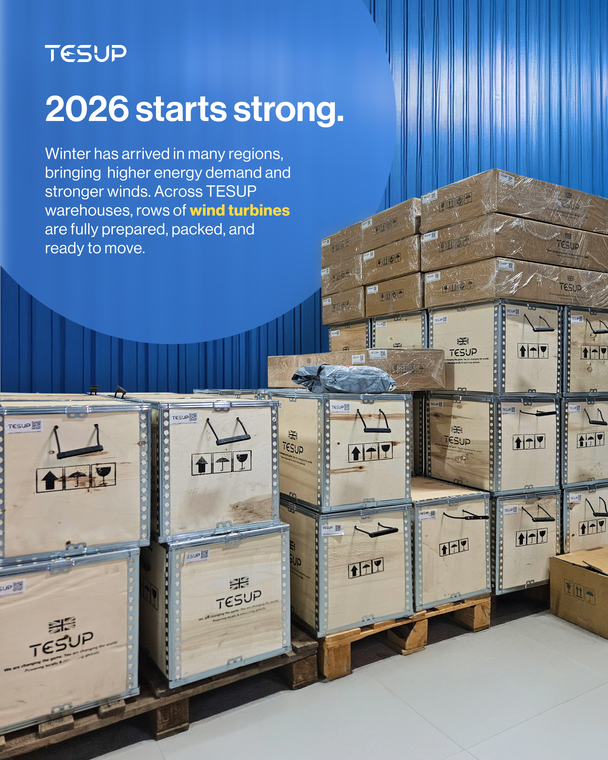 2026 Starts Strong: Wind Turbines Ready to Leave Our Warehouses