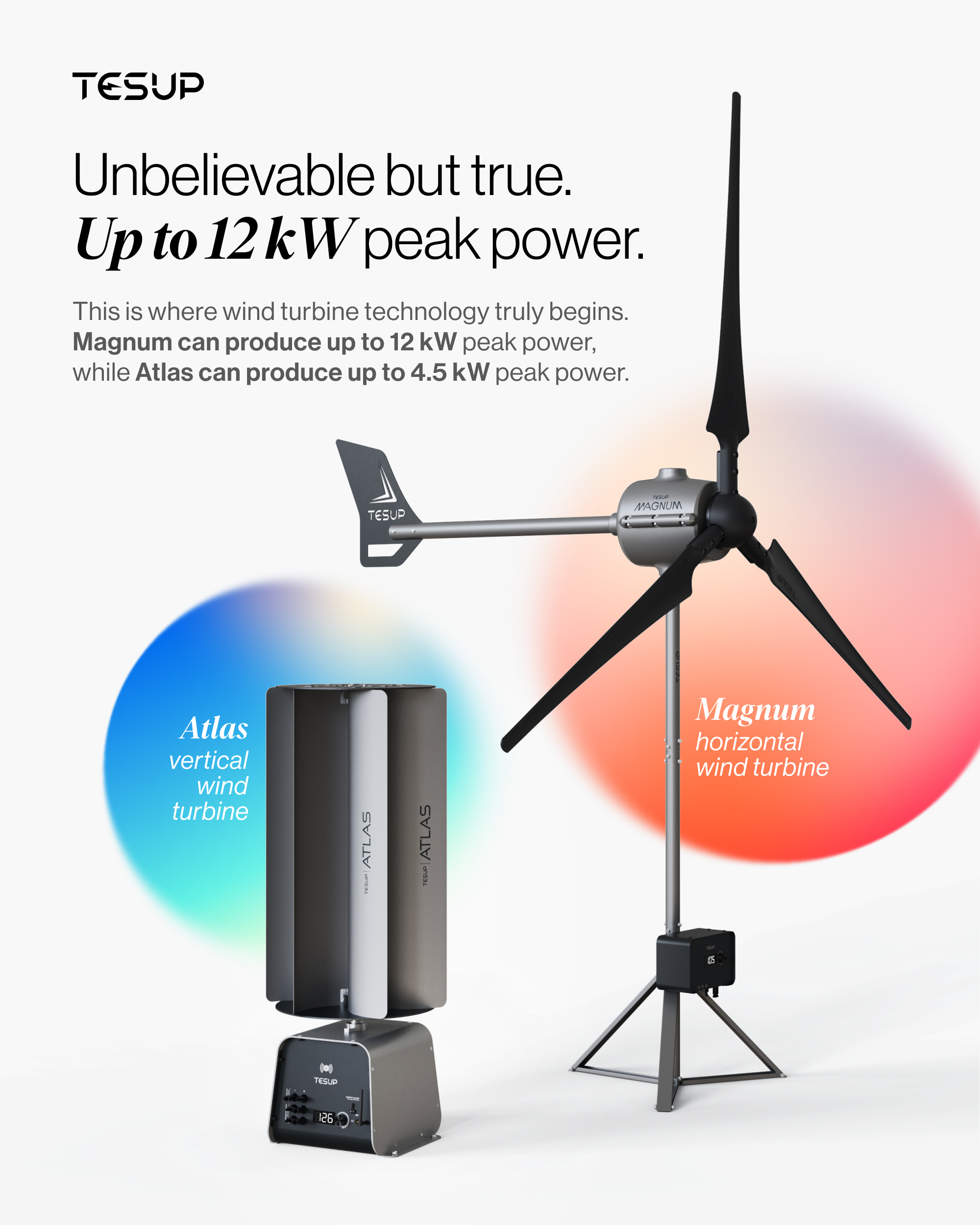 Unbelievable but True: TESUP Magnum Produces 12 kW, Atlas Produces 4.5 kW Peak Power