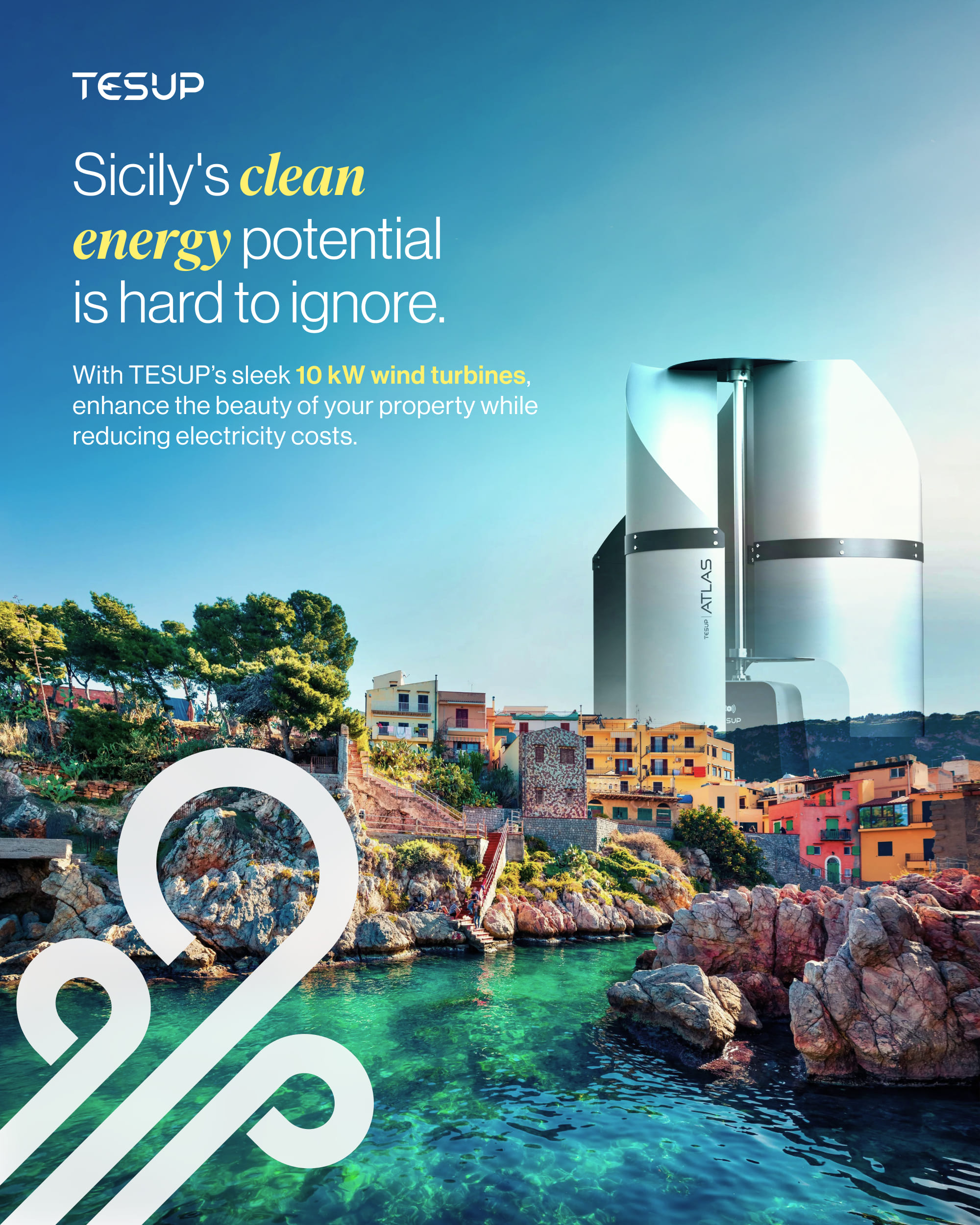 Italy's Sunshine, Sicily's Wind, and TESUP