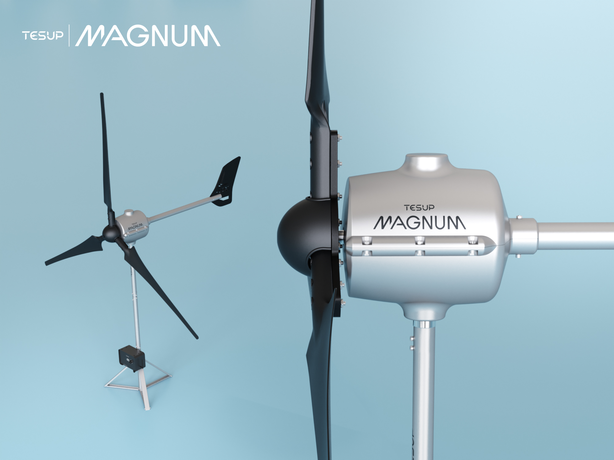 TESUP Magnum horizontal-axis turbine