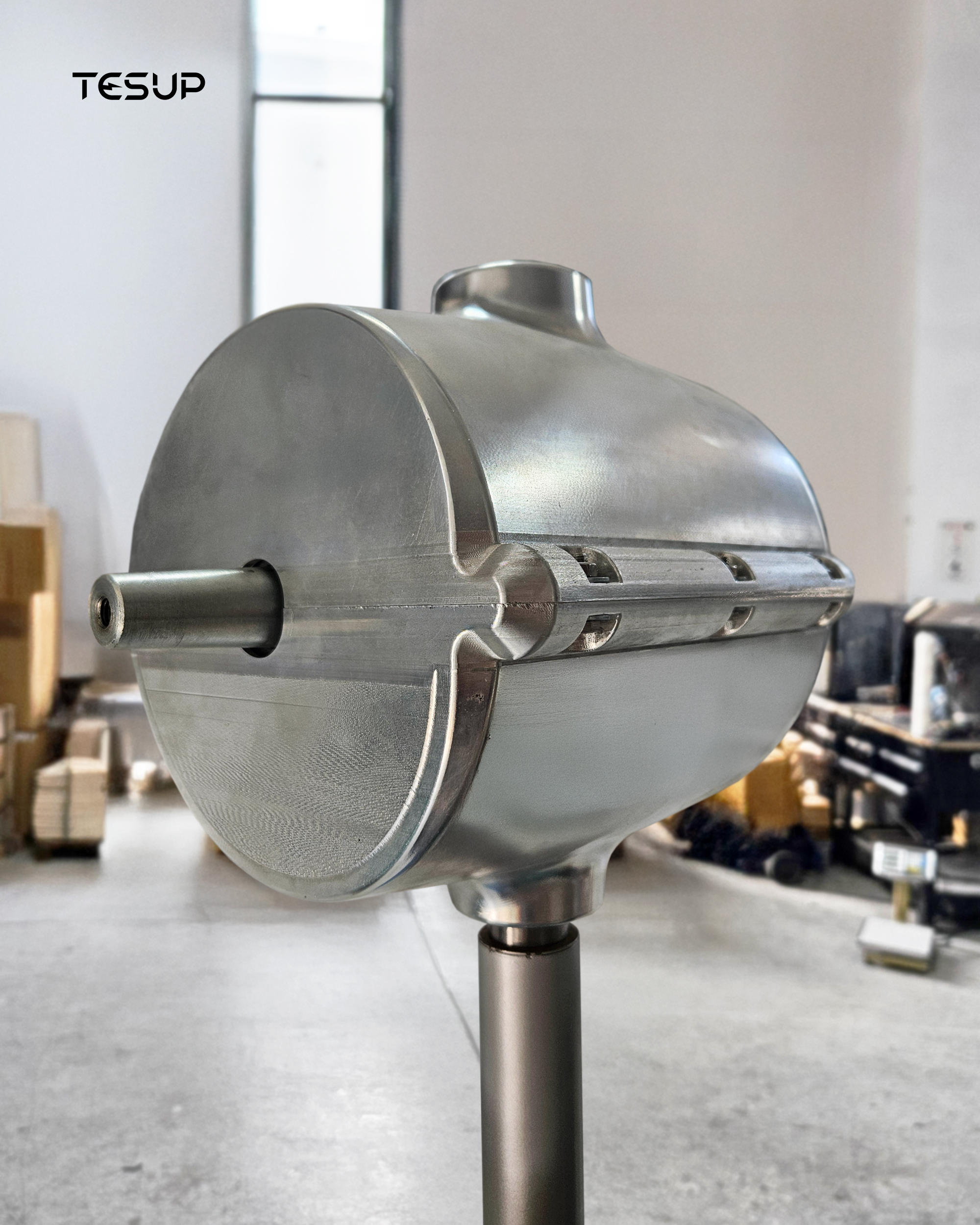 Turbina eólica TESUP de aluminio reciclable para Zero Waste