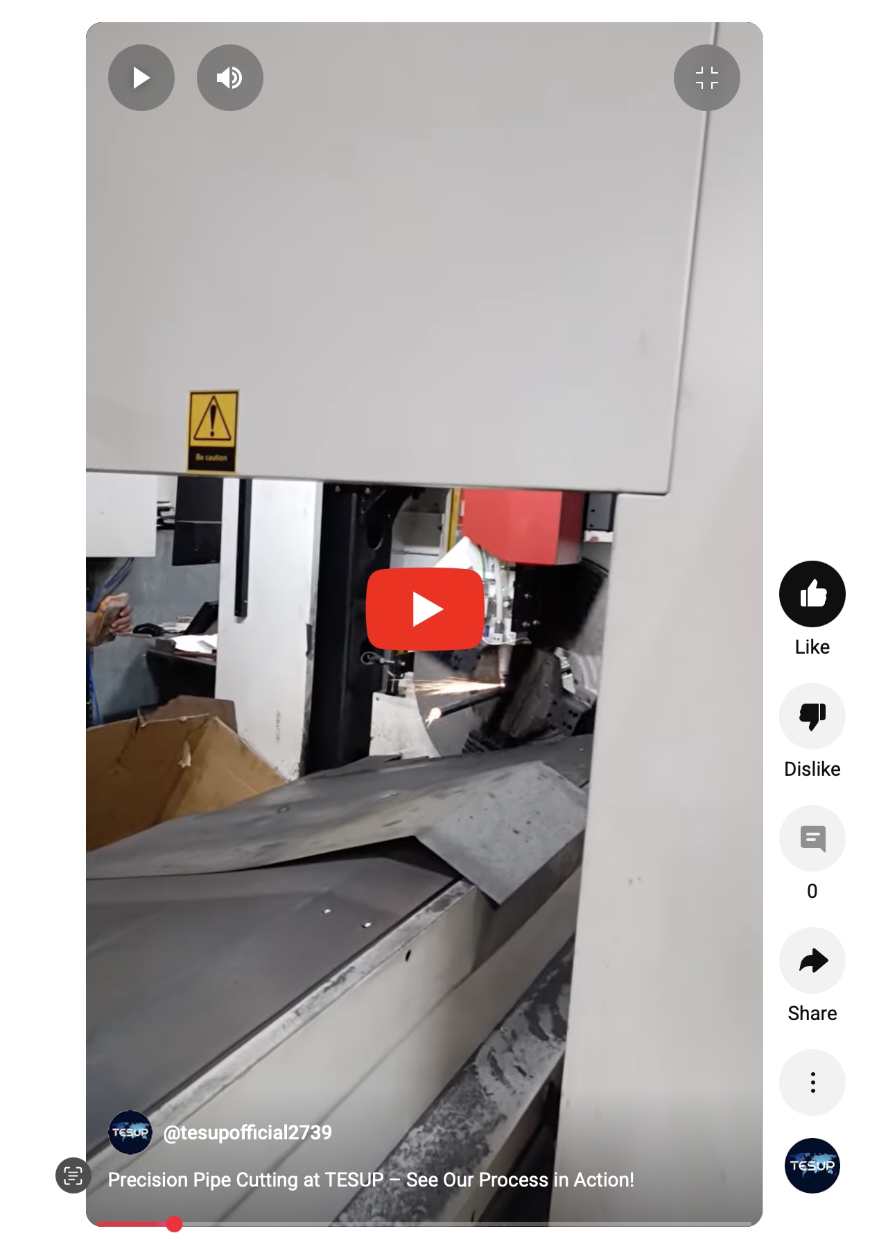 TESUP Factory Pipe Cutting
