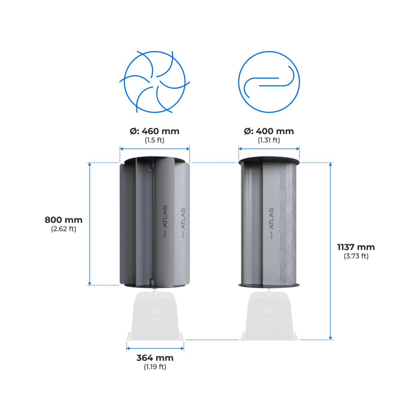 Conjunto de lâminas de turbina eólica Atlas
