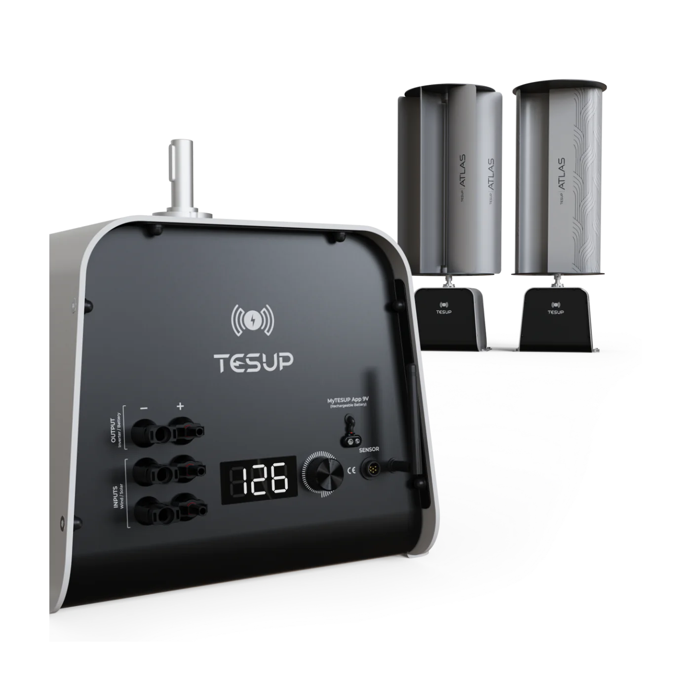 Atlas Dikey Rüzgar Türbini Jeneratörü (10 KW) Atlas Dikey Rüzgar Türbini Jeneratörü (10 KW)