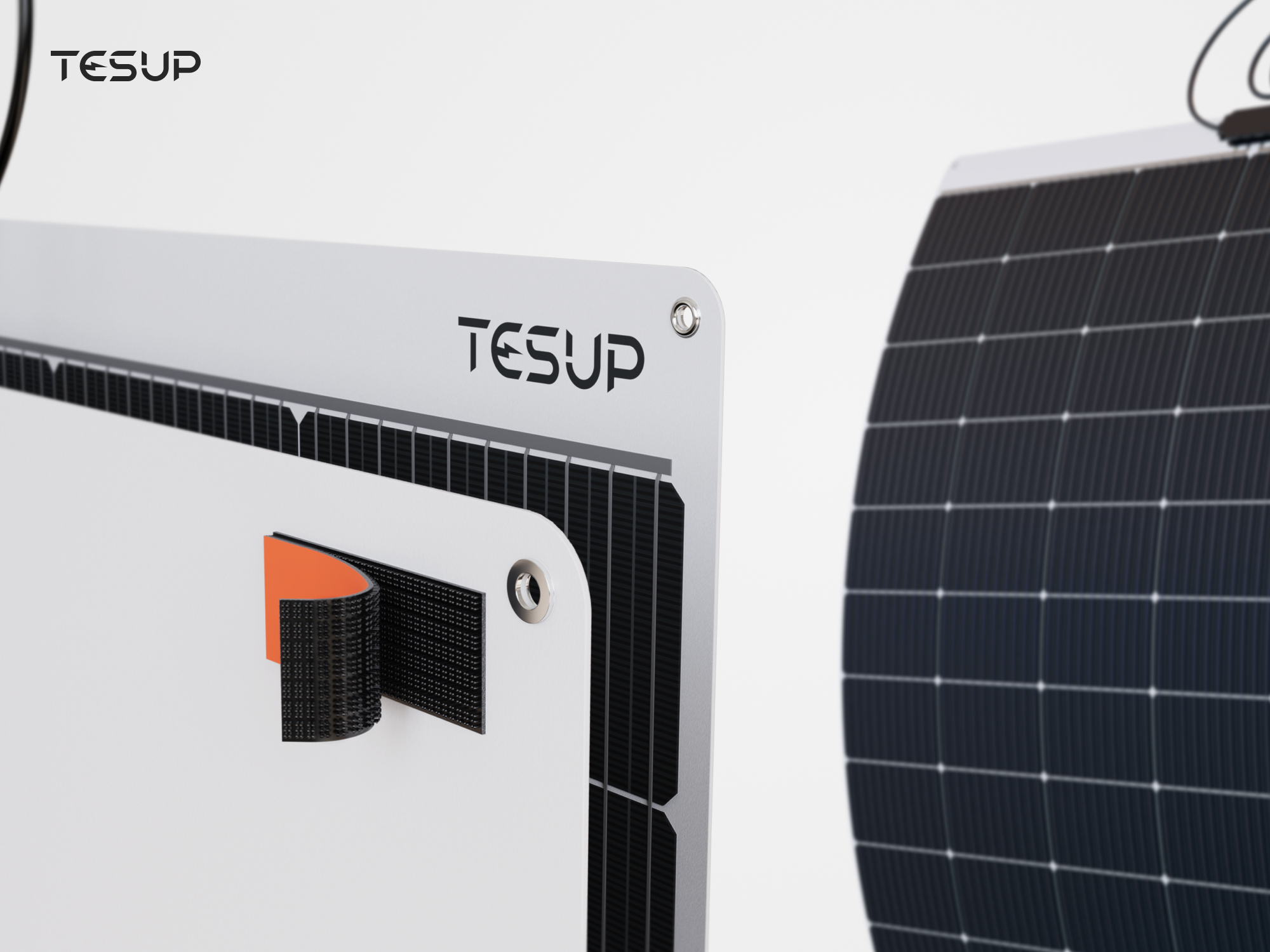 Panel solar TESUP con ojales en las esquinas